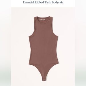 Abercrombie & Fitch seamless white tank bodysuit